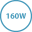 Power: 160 watt short-term peak power